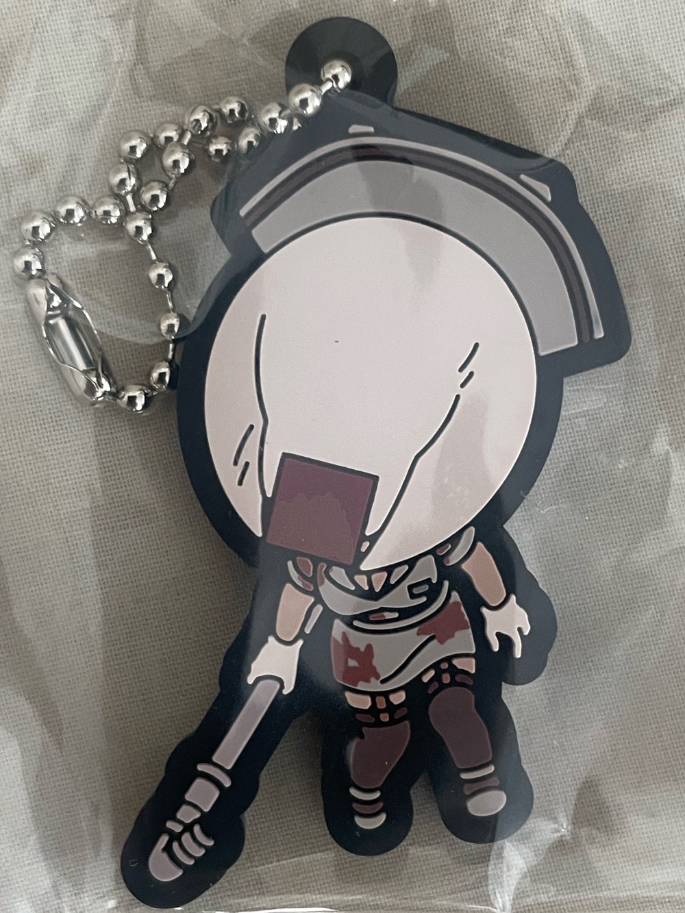 Konami Silent Hill 2 Bubble Head Nurse Rubber Keychain Japan Import NWT